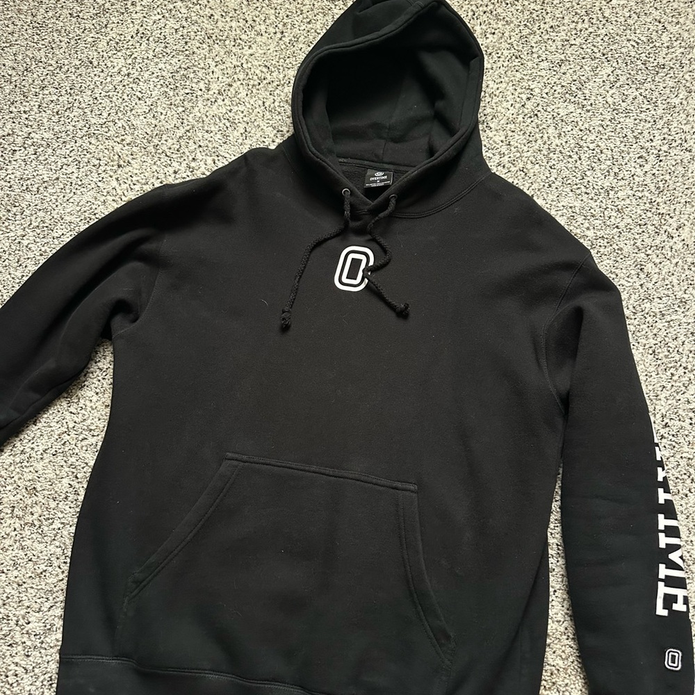 Black Overtime Hoodie